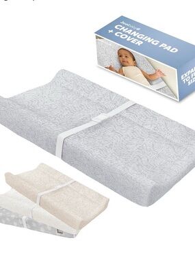 NWOT Jool Baby Serenity Soft Changing Pad + Washable Cover, Non-Slip (Cloud)